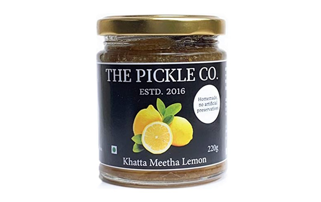 The Pickle Co. Khatta Meetha Lemon    Glass Jar  220 grams